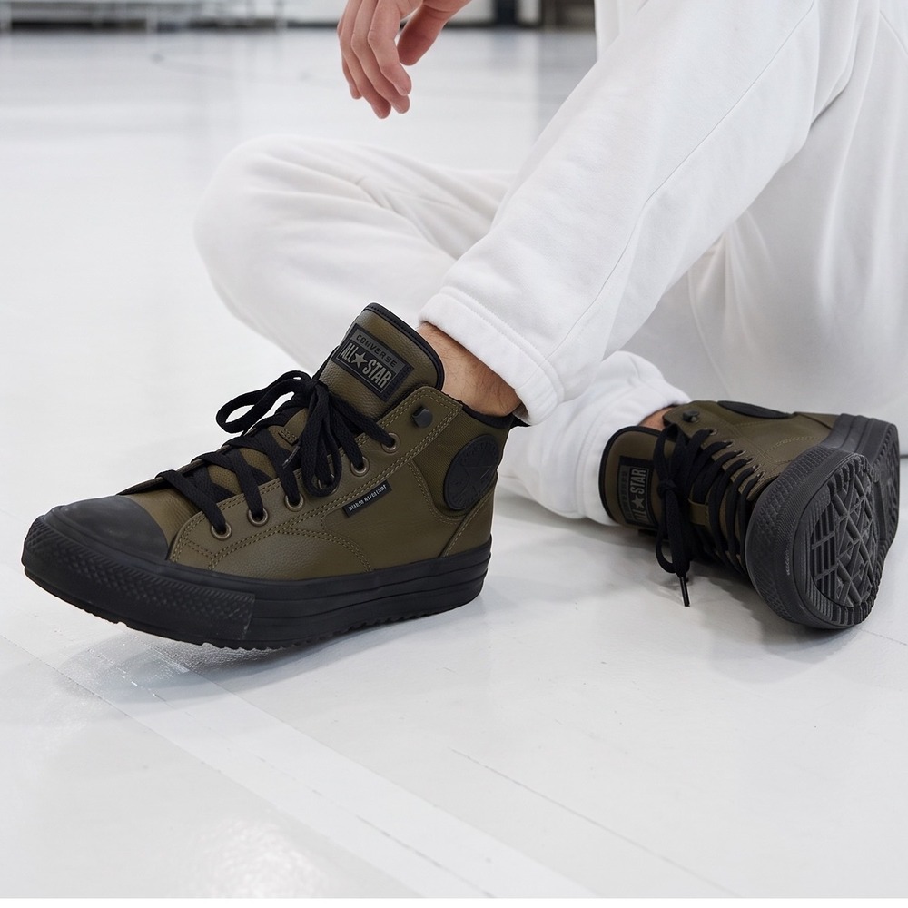 Converse Chuck Taylor All Star Malden street Boot Olive Black Mens 8 Women 10